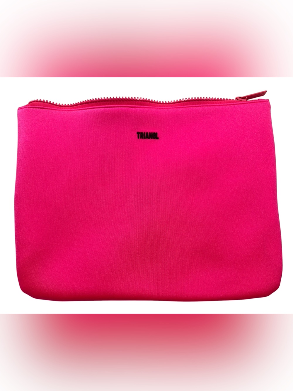 triangl Neon Pink Neoprene Travel Bag